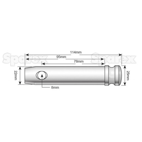 Sworzeń 22x78mm Kat. 1