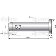 Sworzeń 22x88mm Kat. 1