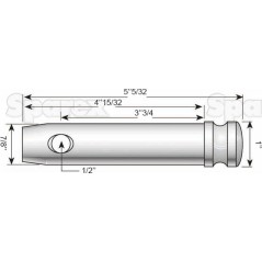 Sworzeń 22x95mm Kat. 1 Ciężki Wersja 