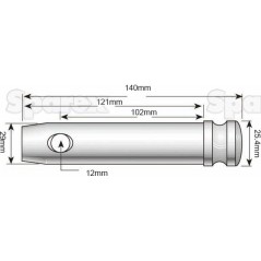 Sworzeń 25x102mm Kat. 2