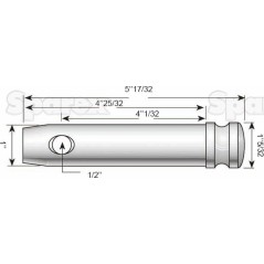 Sworzeń 25x102mm Kat. 2 