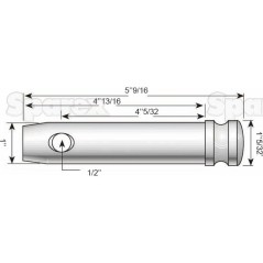 Sworzeń 25x102mm Kat. 2 Ciężki Wersja 