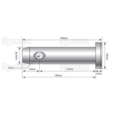 Sworzeń 25x118mm Kat. 2