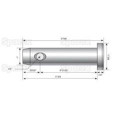 Sworzeń 25x118mm Kat. 2 