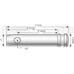 Sworzeń 25x142mm Kat. 2 