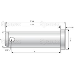 Sworzeń 25x76mm Kat. 2 