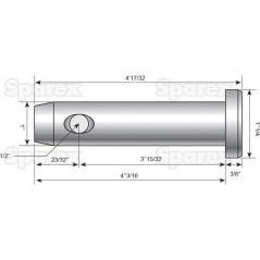 Sworzeń 25x88mm Kat. 2 