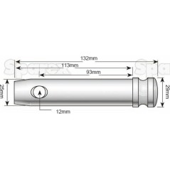 Sworzeń 25x95mm Kat. 2