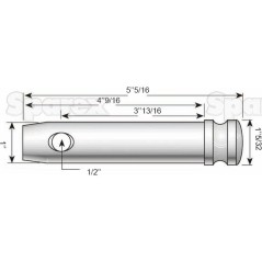 Sworzeń 25x97mm Kat. 2 Ciężki Wersja 