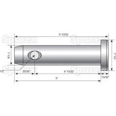 Sworzeń 28x113mm Kat. 2 