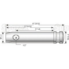 Sworzeń 28x130mm Kat. 2 