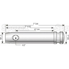 Sworzeń 28x178mm Kat. 2 