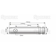 Sworzeń 28x95mm Kat. 2 