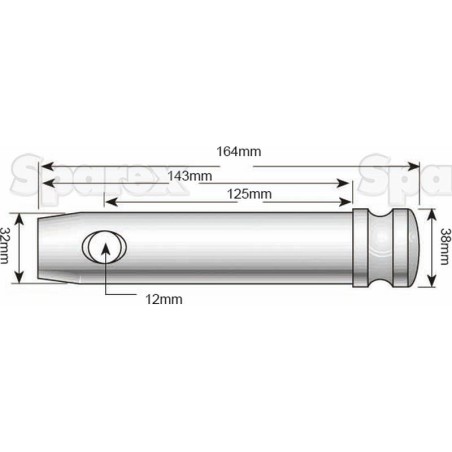 Sworzeń 32x125mm Kat. 3