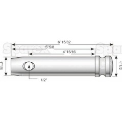 Sworzeń 32x125mm Kat. 3 