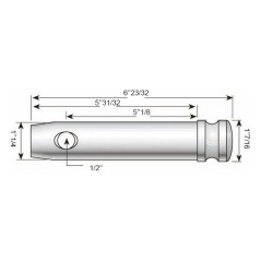 Sworzeń 32x125mm Kat. 3 Ciężki Wersja 