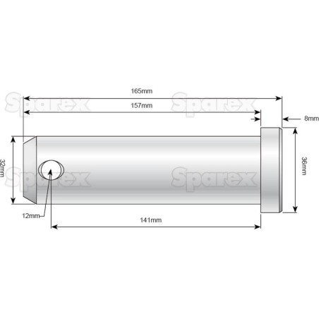 Sworzeń 32x141mm Kat. 3