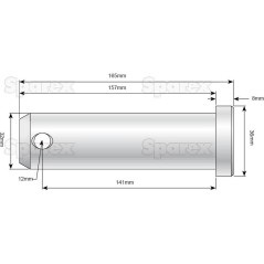 Sworzeń 32x141mm Kat. 3 