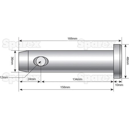 Sworzeń 36x134mm Kat. 3