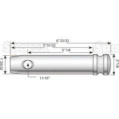 Sworzeń 45x130mm Kat. 4 