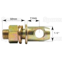 Sworzeń stabilizatora 22x69mm, Wielkość gwintu 5/8''x28.5mm 