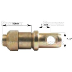 Sworzeń stabilizatora 22x83mm, Wielkość gwintu 3/4''x22mm 