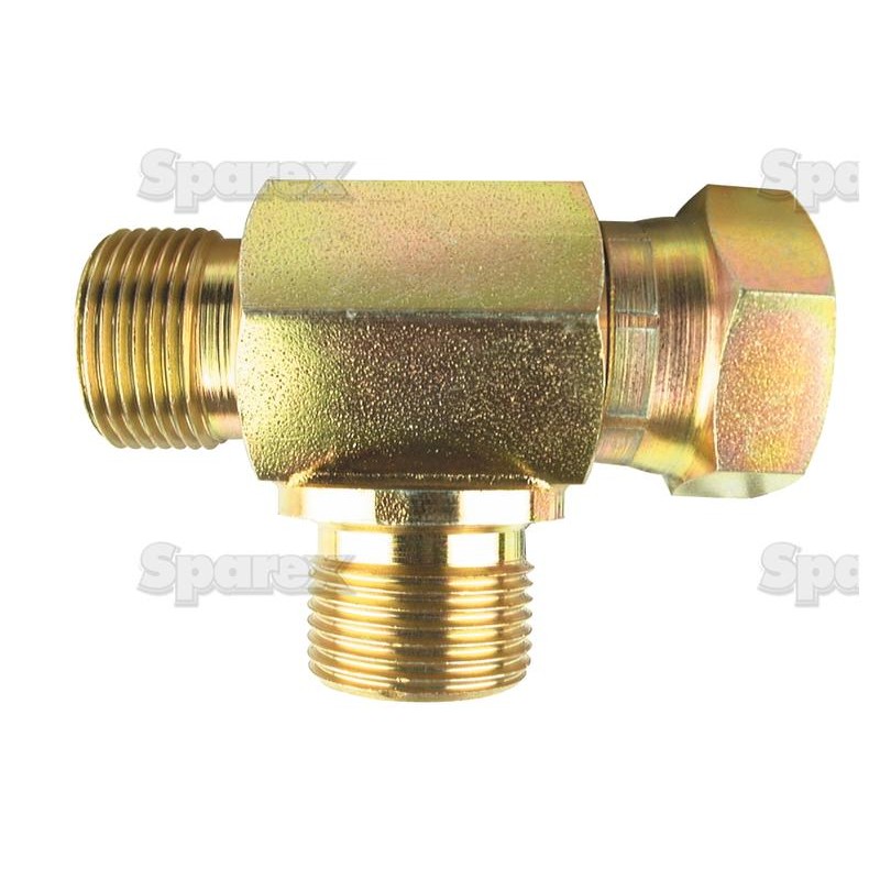 Trójnik hydrauliczny 1/2'' BSP Męski x 1/2'' BSP Obrotowa żeńska x 1/2'' BSP Męski