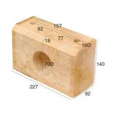 Drewniana obudowa do łożyska Zastępuje Twose Zastępuje: 039-25