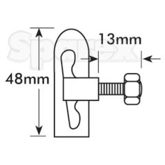 Droplock Pin 8mm 