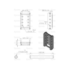 Trailer Drop Plate Adjustable 