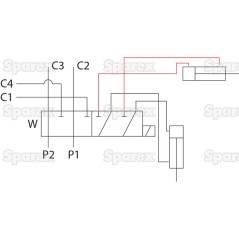 Trale Elektrozawór 6 Porty 1/2'' BSP 12V (DC) (80 L/min Natężenie Przepływu) 