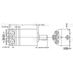 Trale silnik hydrauliczna OMM12.5 12.5cc/rev z 16mm Cylindryczny wału 