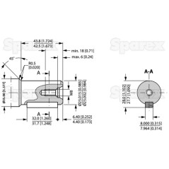 Trale silnik hydrauliczna OMP100 100cc/rev z 25mm Cylindryczny wału 