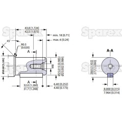 Trale silnik hydrauliczna OMR100 100cc/rev z 25mm Cylindryczny wału 