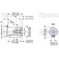 Trale silnik hydrauliczna OMR100 100cc/rev z 25mm Cylindryczny wału