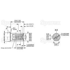 Trale silnik hydrauliczna OMR125 125cc/rev z 25.4mm Wielowypustowy wału 