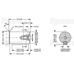 Trale silnik hydrauliczna OMS100 100cc/rev z 32mm Cylindryczny wału 