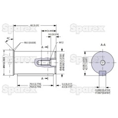 Trale silnik hydrauliczna OMT250 250cc/rev z 40mm Cylindryczny wału 