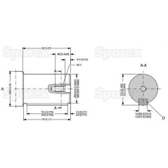 Trale silnik hydrauliczna OMV800 800cc/rev z 50mm Cylindryczny wału 