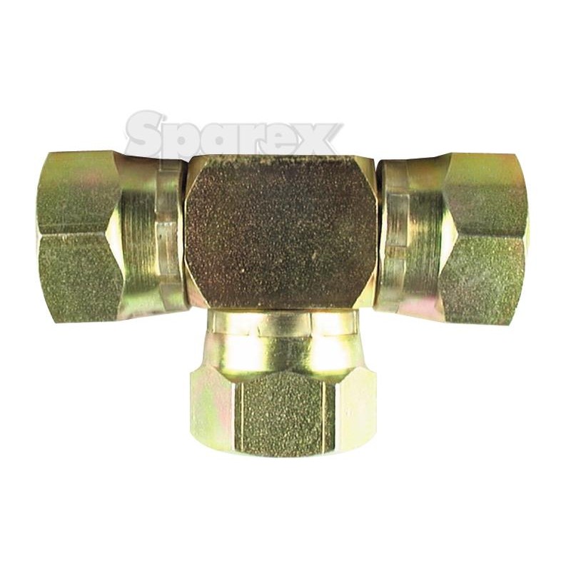 Trójnik hydrauliczny 1/2'' BSP Obrotowa żeńska x 1/2'' BSP Obrotowa żeńska x 1/2'' BSP Obrotowa żeńska