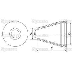 Dysza gumowa - 6'' (150mm) 