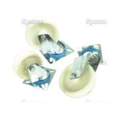 Turning Plastik/Nylon Kółko samonastawne - Pojemność: 120kgs, Ø koła, mm: 80mm