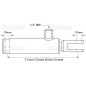 Uniwersalny cylinder hamulcowy przyczepy - Cylinder25mm