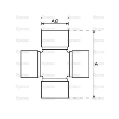 Weasler Krzyżak - 34 x 90mm (Standardowa Wersja) 