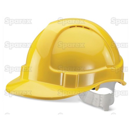 Wentylowany kask bezpieczeństwa żółty