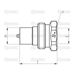 Wtyczka hydrauliczna - 1/2''BSP - VV seria 