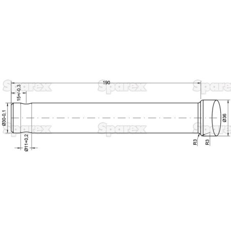 Ząb ładowacza - Prosta 760mm, (Gwiazda) Zastępuje: 5500004