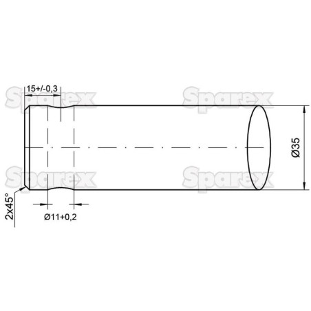 Ząb ładowacza - Prosta 760mm, (Gwiazda) Zastępuje: 5500011