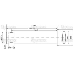 Ząb ładowacza - Prosta 850mm, (Gwiazda) Zastępuje: DF035ANCIEN