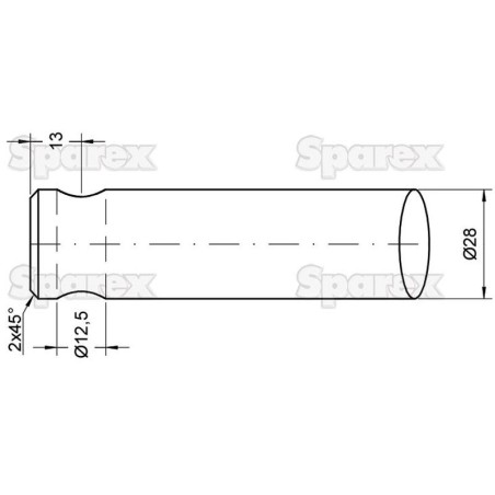 Ząb ładowacza - Zakrzywiony 420mm, (Okrągły) Zastępuje: 55000260